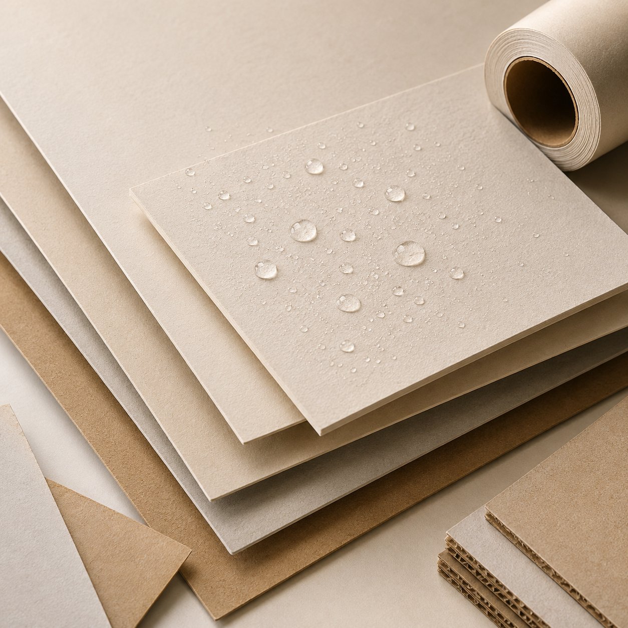 Barrier and functional boards for protective packaging